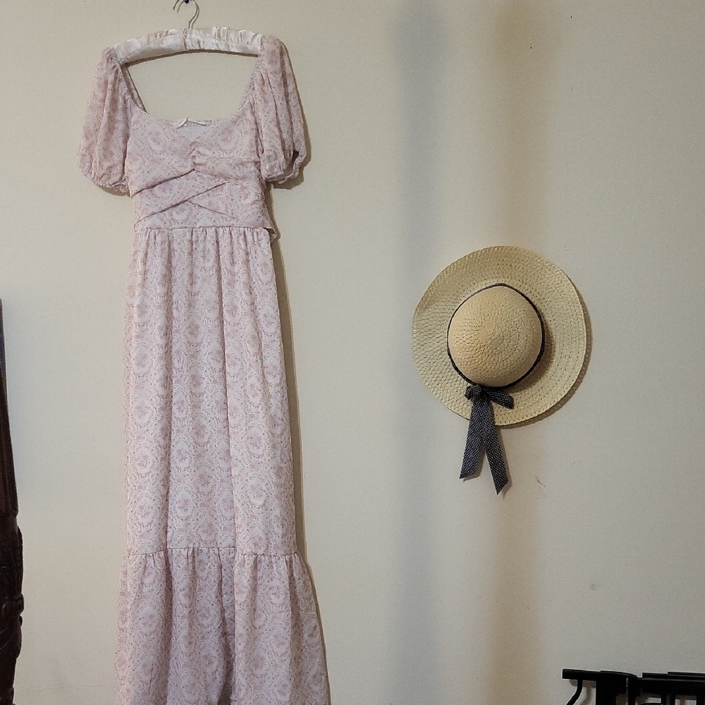 Altar'd State Blush "Stephanie" Maxi Dress